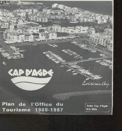 Plan de l'Office du tourime 1986-1987- Cap D'Agde