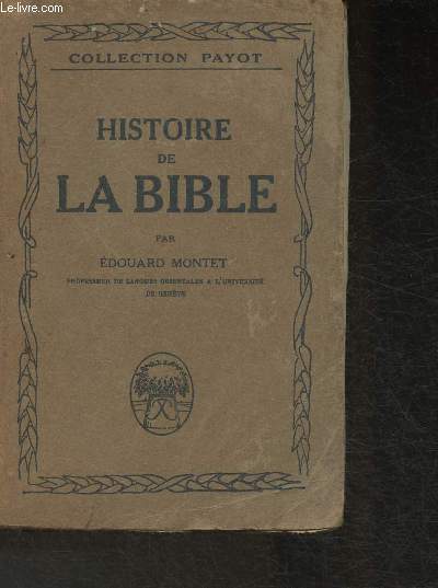 Histoire de la Bible (Collection 