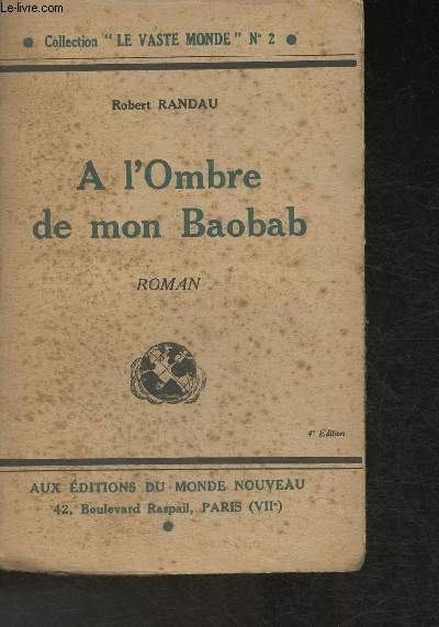 A l'Ombre de mon Baobab- Immoralits paresseuses (Collection 
