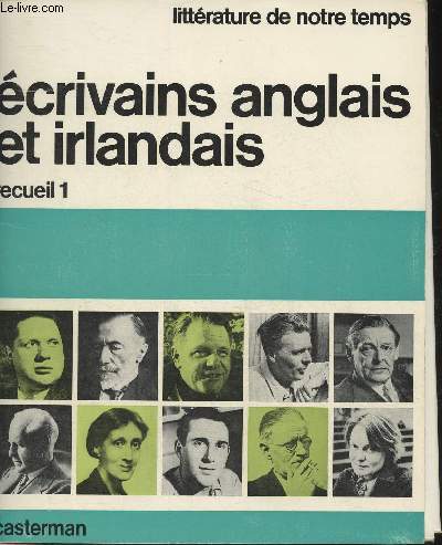 Pochette/ Ecrivains anglais et irlandais- Recueil 1 (Collection 