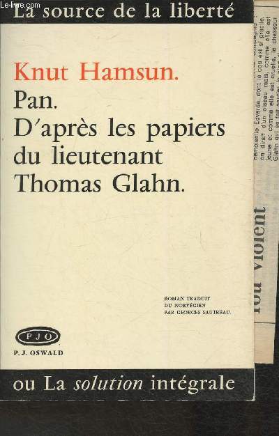 Pan. D'aprs les papiers du lieutenant Thomas Glahn. (Collection 