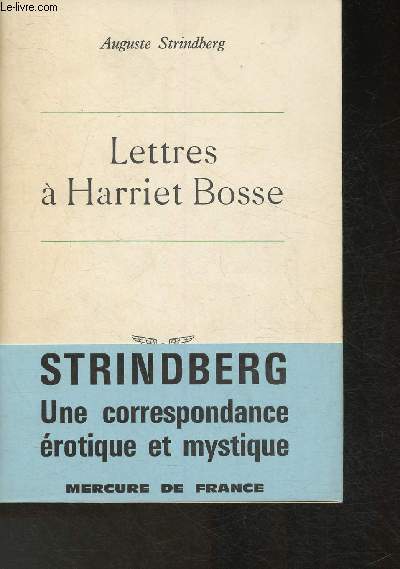 Lettres d Harriet Bosse