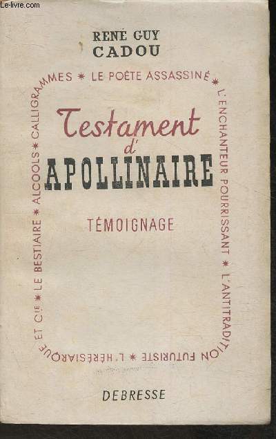 Testament d'Apollinaire- Tmoignage