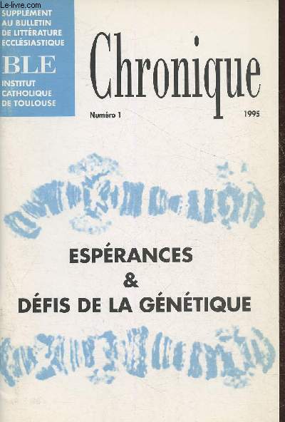 Chronique n1- 1995- Supplment au BLE- Sommmaire: Lacoste Robert: Le groupe de recherche 