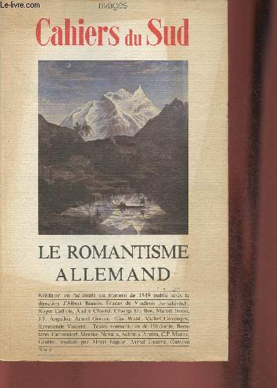 Le romantisme Allemand- Textes et tudes