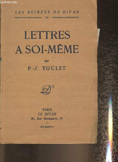 Lettres  soi-mme (Collection 