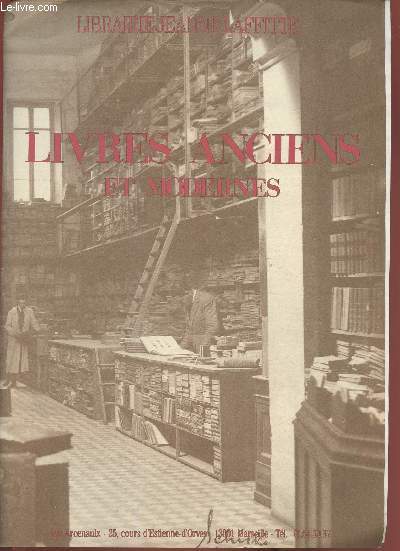 Catalogue n41- Librairie Jeanne Lafitte- Livres anciens et modernes
