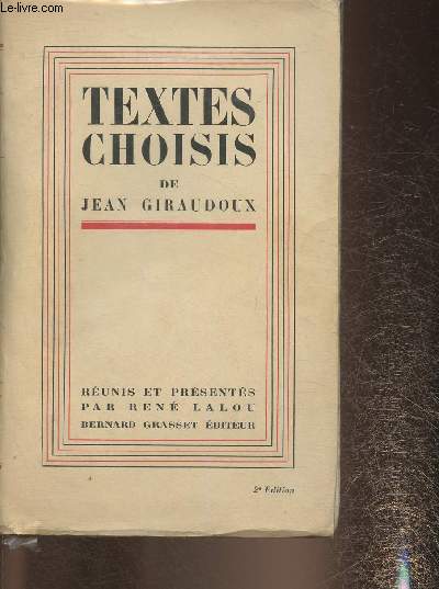 Textes choisis de Jean Giraudoux