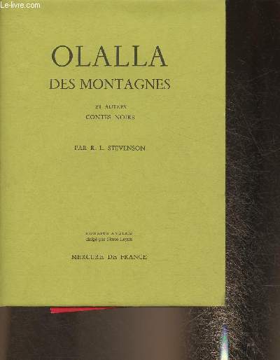 Olalla des montagnes et autres contes noirs- Prcd de Un Chapitre sur les rves