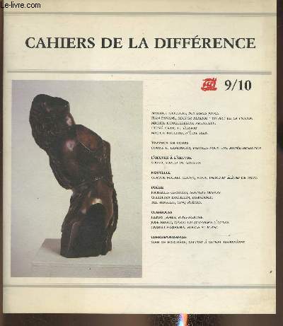 2 volumes/ Cahiers de la diffrence n7/8 Juillet-Dcembre 1989 et 9/10 Janvier-Juin 1990