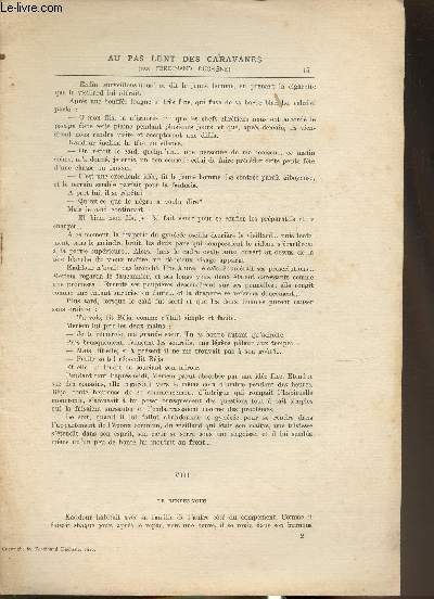 Extraits: Au pas lent des caravanes (2 volumes) - Supplmet de l'Illustrations du 12 novembre 1910