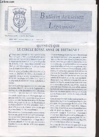 Bulletin de liaison Lgitimiste nd'Avril 1997