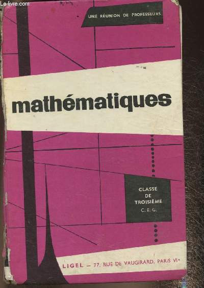 Mathmatiques- classe de 3e C.E.G.