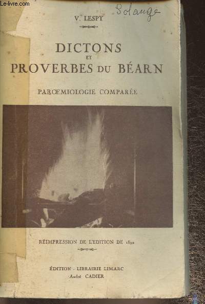 Dictons et proverbes du Barn- Paroemiologie compare (rimpression de l'dition de 1892