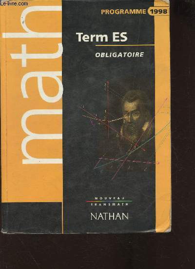 Math Term ES obligatoire- Programme 1998