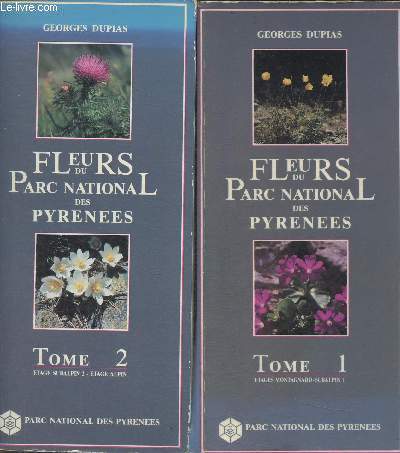 Fleurs du Parc National des Pyrnes Tomes I et II (2 volumes)