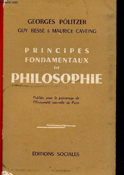 Principes fondamentaux de philosophie