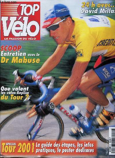 Top Vlo n52, juillet 2001 : Zoom : Laurent Jalabert - Actus : l'actualit du cyclisme - Prsentation : Cannondale, la gamme 2002, par Stphane Guitard - etc