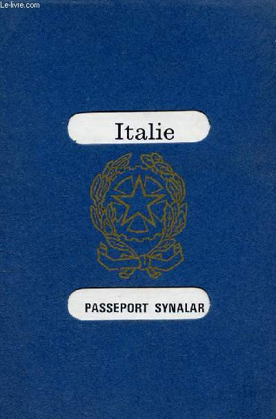 Italie. Passeport Synalar