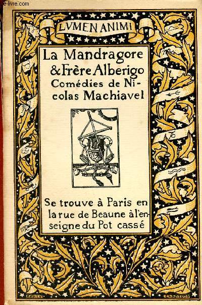La mandragore et Frre Alberigo (Collection 