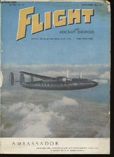 Flight and Aircraft Engineer, n2082, vol. LIV, November 18th, 1948 : Gliding and the Royal Air Force, par F/L. H. Neubroch - The Gas Turbine in Service Aviation - Two Swedish Turbojets - etc