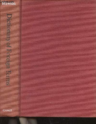 Dictionary of Foreign Terms. 2nd edition