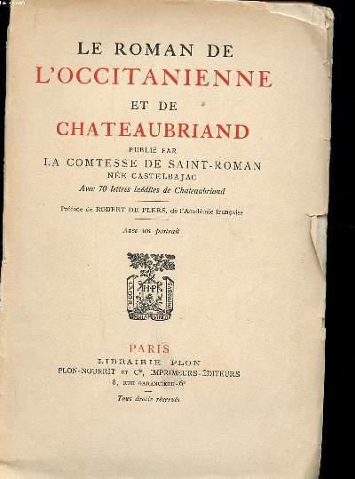 Le roman de l'Occitanienne et de Chateaubriand