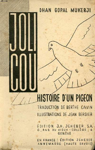 Joli-Cou Histoire d'un pigeon