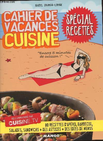 Cahier de vacances cuisine- spcial recettes