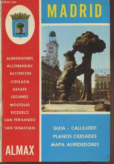 Atlas de Madrid- Guia, Callejero, planos- Mapa alrededores Madrid, indice de pueblos, intinerarios turisticos