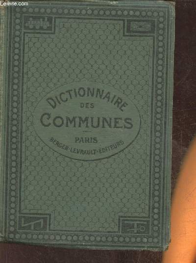 Dictionnaire des Communes- Paris