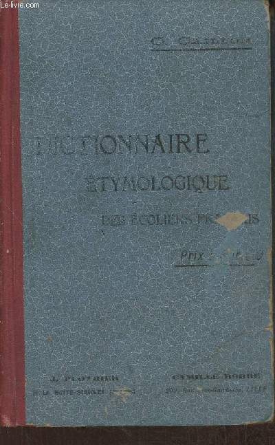 Dictionnaire tymologique des coliers franais