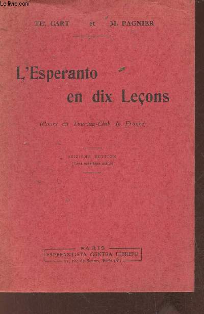 L'esperanto en dix leons (cours de touring-club de France)