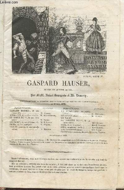 Gaspard Hauser, drame en quatre actes