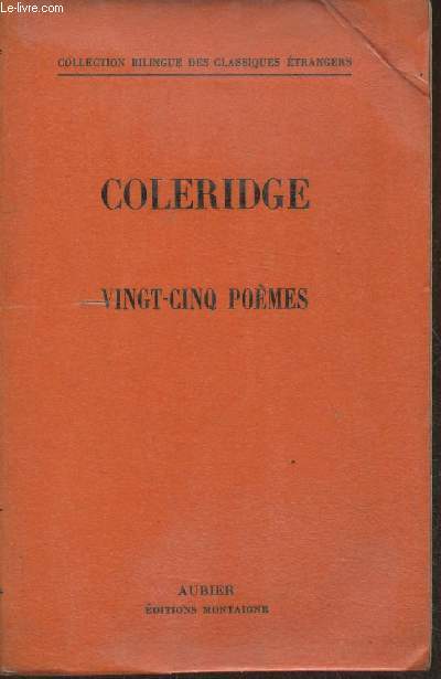 Coleridge- Vingt-cinq pomes