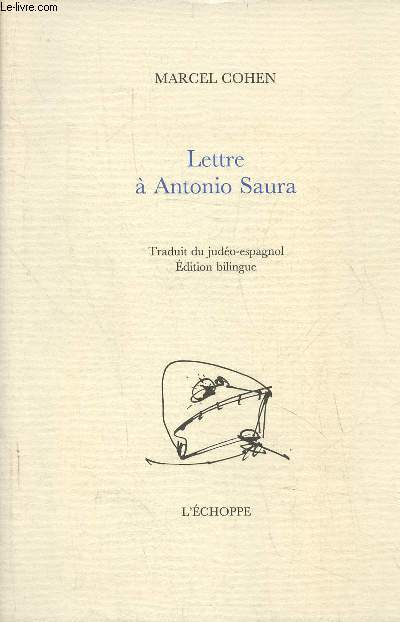 Lettre  Antonio Saura