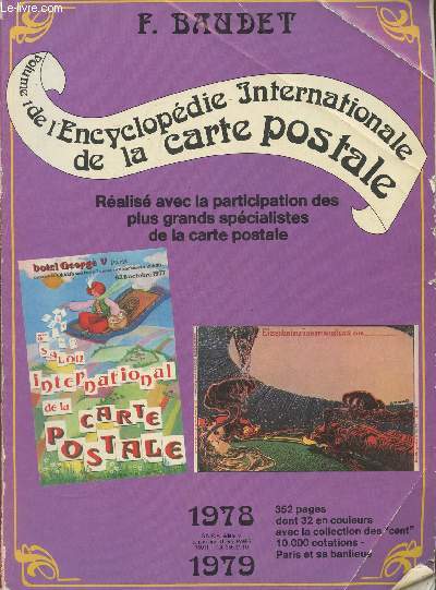 Volume 1 de l'encyclopdie internationale de la carte postale 1978-1979