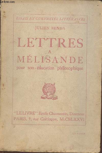 Lettres  Mlisande (Collection 