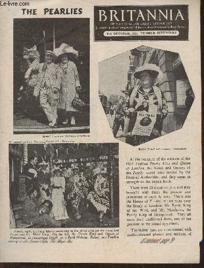 Britannia n17- 5the October 1951-Sommaire: The pearlies- London's other festival: black into white- Birmingham revisited- The costemongers at work- English confort; shopping- Gilbert  Becket and the Saracen Lady-etc.