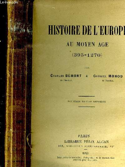 Histoire de l'Europe au Moyen Age de 395  1270