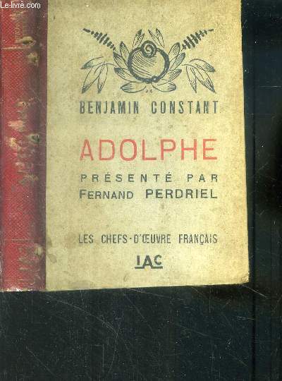 Adolphe prsent par Fernand Perdriel