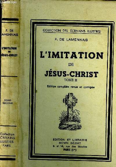 L'imitation de Jsus-Christ. Tome II.