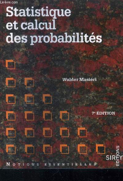 Statistique et calcul des probabilits