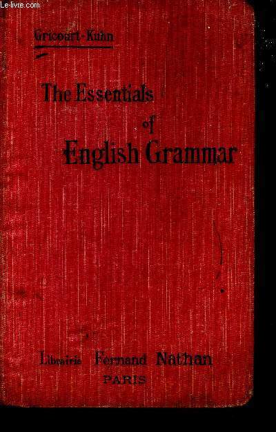 The essentials of English Grammar