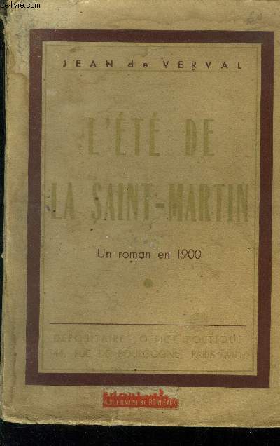 L't de la Saint-Martin Un roman en 1900.