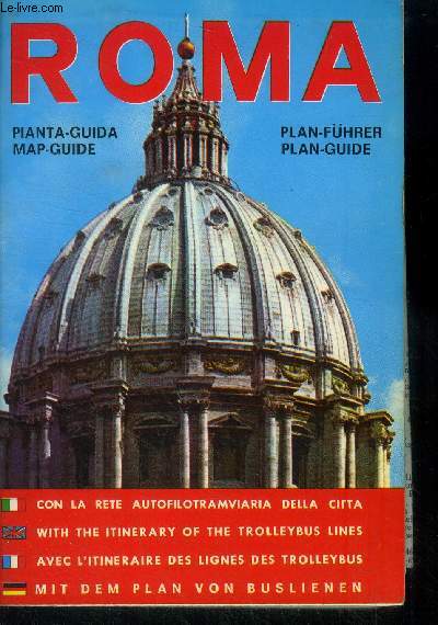 Roma pianta Guidas. Map guide. Plan fuhrer. Plan guide, supplemento al periodico annuale 