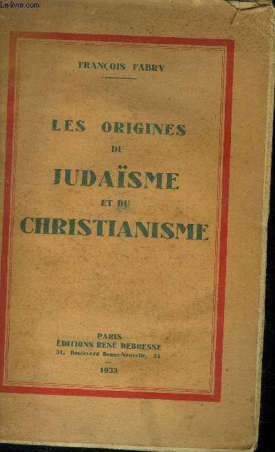 Les origines du judaisme et du christianisme