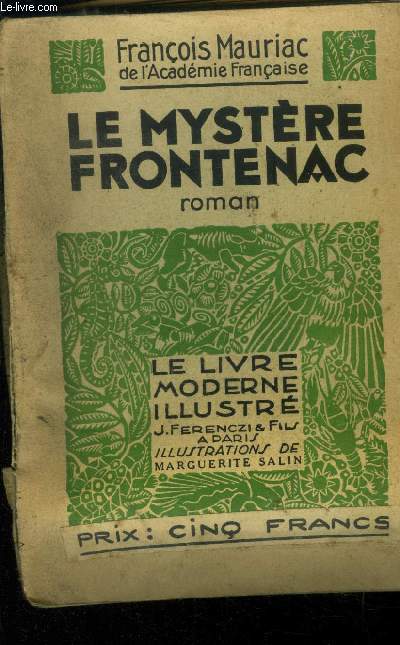 Le mystre de Frontenac,Collection Le livre moderne Illustr.