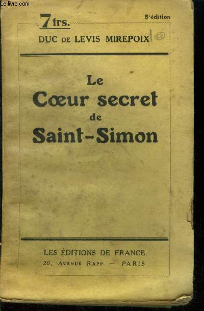 Le coeur secret de Saint-Simon