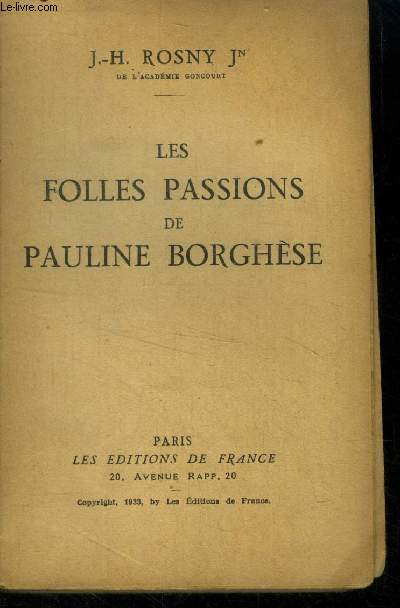 Les folles passions de Pauline Borghse